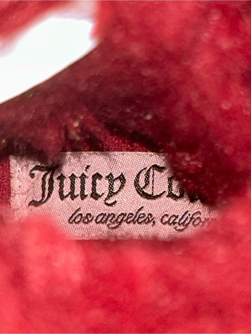 Juicy Couture King Red Faux Fur Cuff Kids Booties